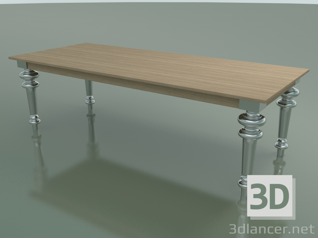 3D modeli Yemek masası (33, Rovere Sbiancato, Alüminyum) - önizleme