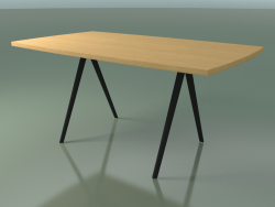 Tavolo a forma di sapone 5431 (H 74 - 90x160 cm, gambe 180 °, impiallacciato rovere naturale L22, V4