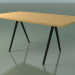3d модель Стол со столешницей в форме мыла 5431 (H 74 - 90x160 cm, ножки 180 °, veneered L22 natural oak, V44) – превью
