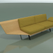 3d model Corner Double Module Lounge 4406 (90 ° Right, Natural oak) - preview