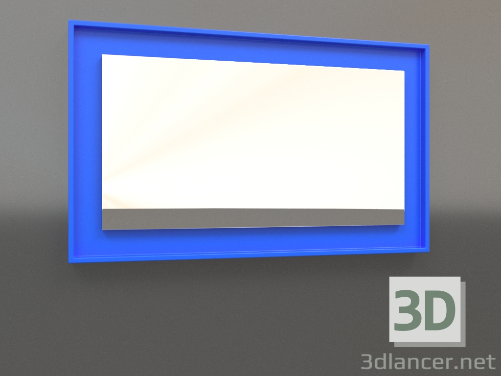 3 डी मॉडल मिरर ZL 18 (750x450, नीला) - पूर्वावलोकन