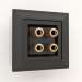 3d model Acoustic socket (black matt) - preview