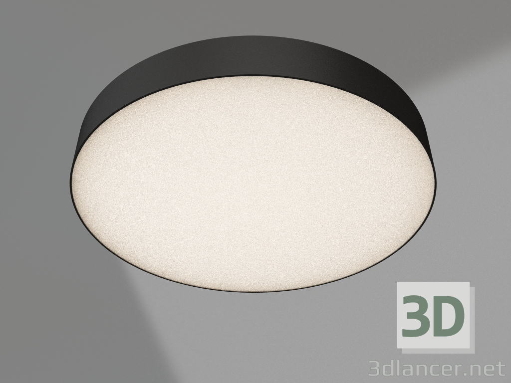 3D Modell Lampe IM-RONDO-EMERGENCY-3H-R500-54W Warm3000 (BK, 120 Grad, 230V) - Vorschau