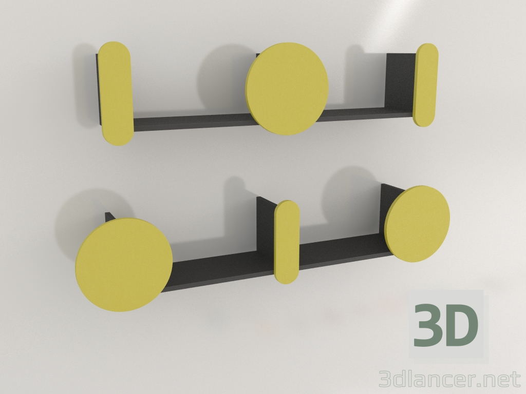 3D modeli Raflar SH1 boy L - önizleme