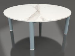 Coffee table D 90 (Blue gray, DEKTON Aura)