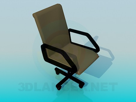 3d model Chair on wheels - preview 3d model Chair on wheels - preview