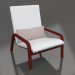 3d модель Кресло для отдыха с высокой спинкой (Wine red) – превью