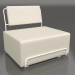 3d model Lounge chair (White) - preview