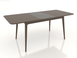 Стол обеденный Экарма раскладной 1840х800 мм (Walnut dark, вариант 2)
