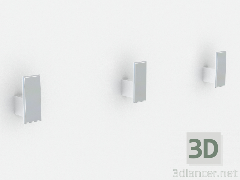 modello 3D Gancio a muro per vestiti (46521) - anteprima