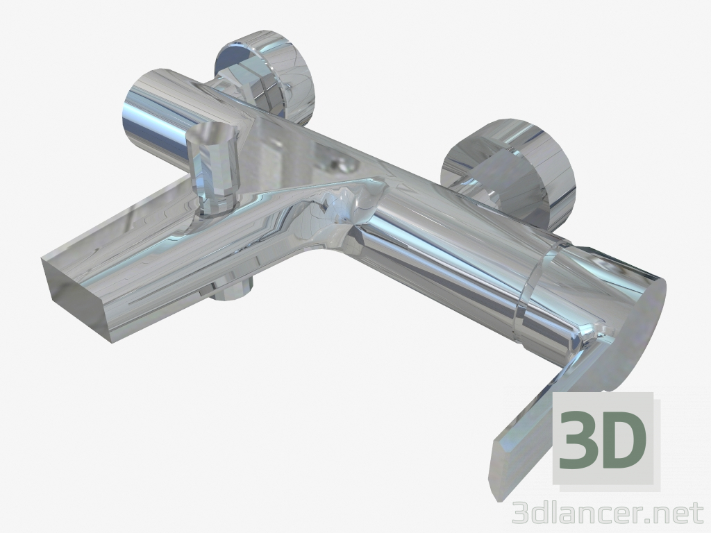 3D modeli Duvara monte banyo bataryası, duşakabinsiz Lotos (BDO 010M) - önizleme