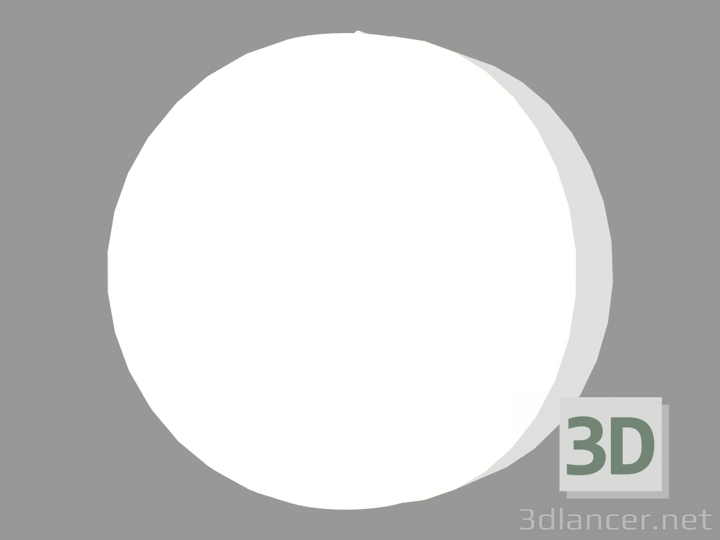 Modelo 3d Luminária de parede PLAFONIERE REDONDA COM ANEL BUL 18 (S6509) - preview