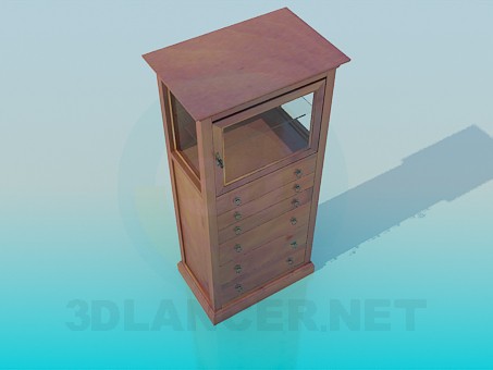 modelo 3D Armario con cajones - escuchar modelo 3D Armario con cajones - escuchar