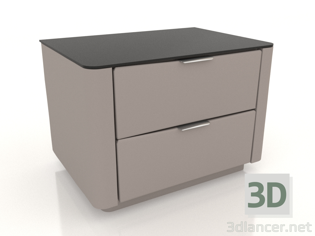 modèle 3D Table de chevet HENDRIX (K260-mokko) - preview