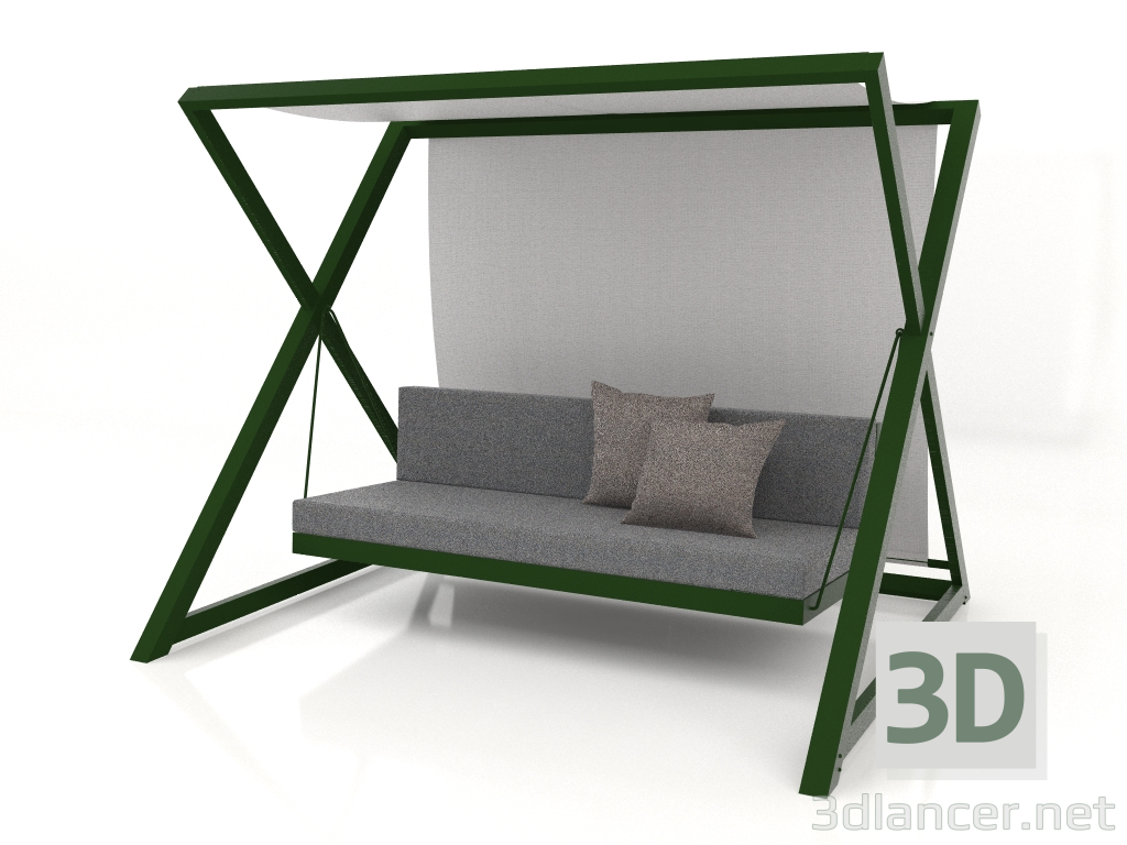 modèle 3D Balançoire de jardin (Vert bouteille) - preview