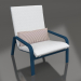 3 डी मॉडल ऊंची पीठ वाली लाउंज कुर्सी (ग्रे नीला) - पूर्वावलोकन