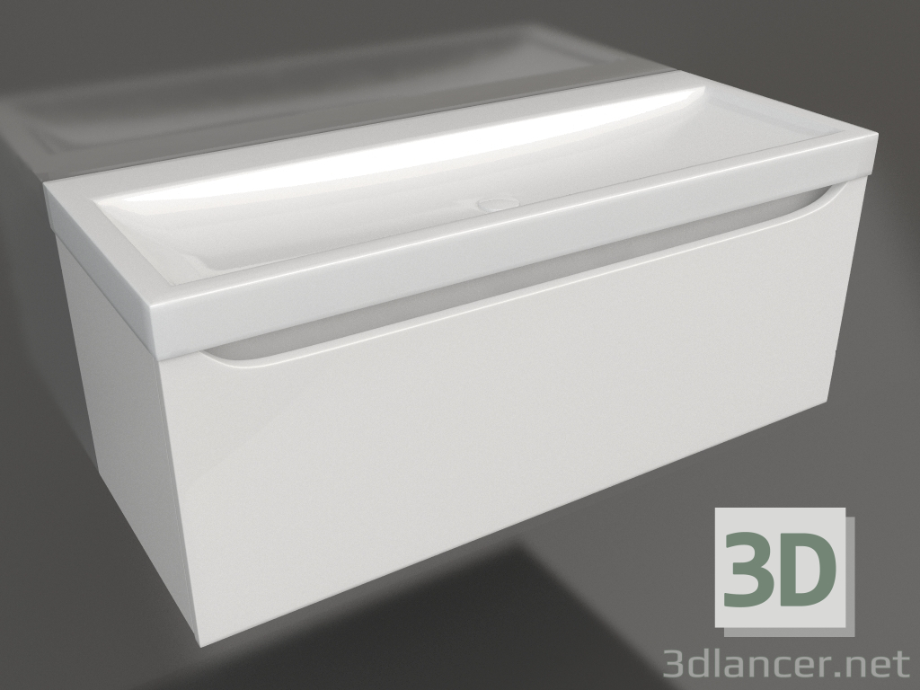 modèle 3D Armoire suspendue 100 cm (Ver.01.10) - preview