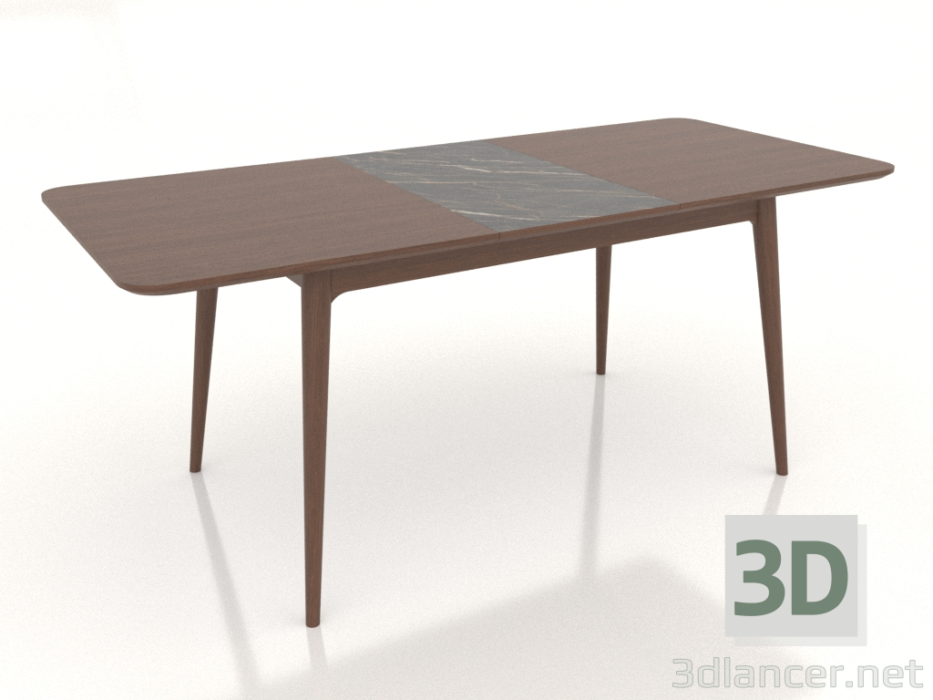 modello 3D Tavolo da pranzo Ekarma pieghevole 1840x800 mm (Noce chiaro, opzione 2) - anteprima modello 3D Tavolo da pranzo Ekarma pieghevole 1840x800 mm (Noce chiaro, opzione 2) - anteprima