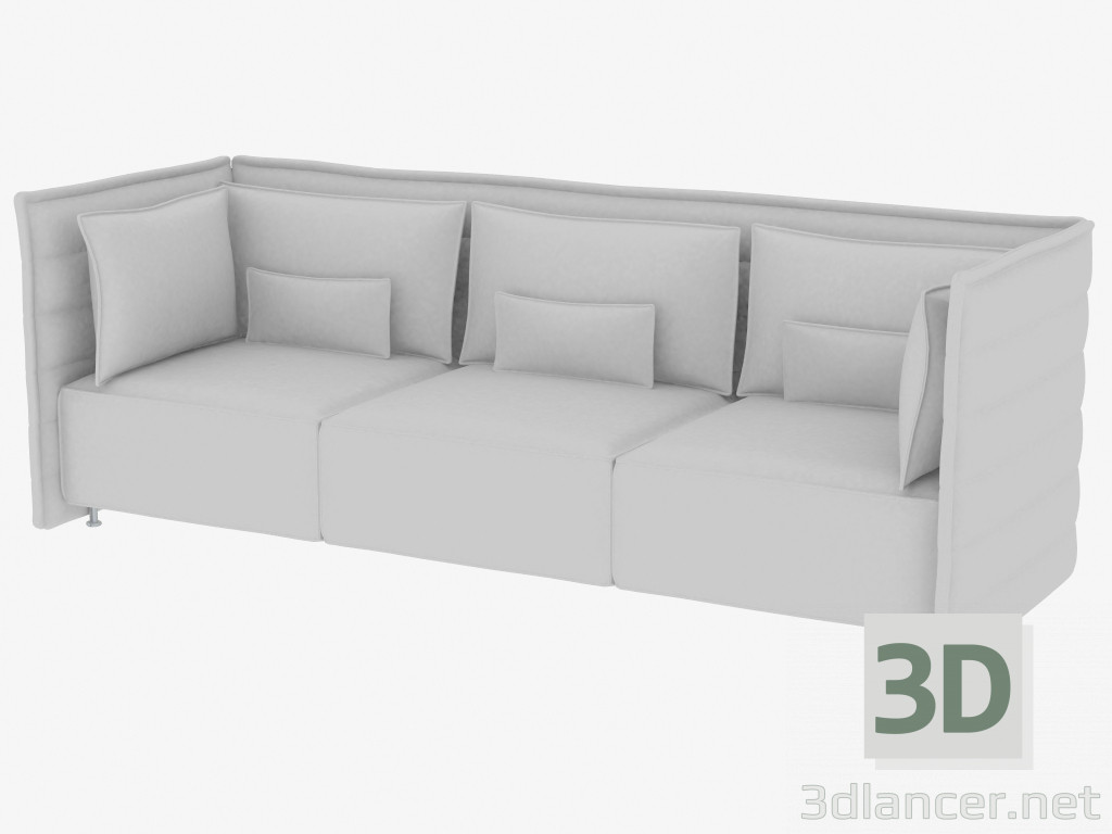 3 डी मॉडल सोफा आधुनिक अलकोव प्लम - पूर्वावलोकन