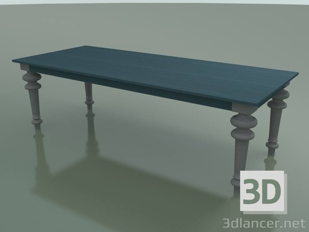 3D Modell Esstisch (33, Blau, Piasentina Stein) - Vorschau