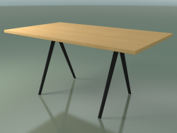 Rectangular table 5431 (H 74 - 90x160 cm, legs 180 °, veneered L22 natural oak, V44)