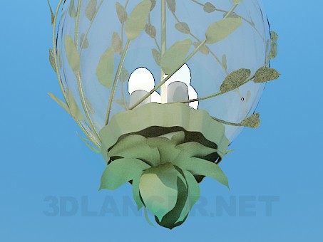 3d model Spherical chandelier with branches - preview 3d model Spherical chandelier with branches - preview
