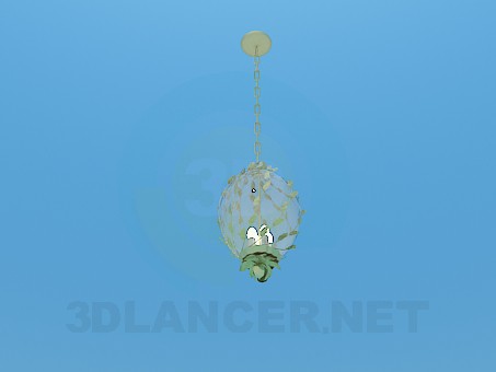 3d model Spherical chandelier with branches - preview 3d model Spherical chandelier with branches - preview