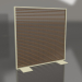 3d model Partition made of artificial wood and aluminum 150x150 (Teak, Gold) - preview
