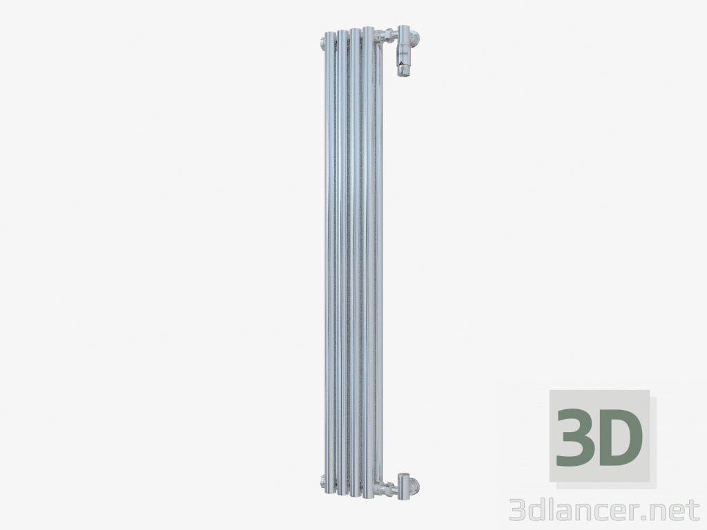 modello 3D Radiatore Estet (1200x173; 4 sezioni) - anteprima