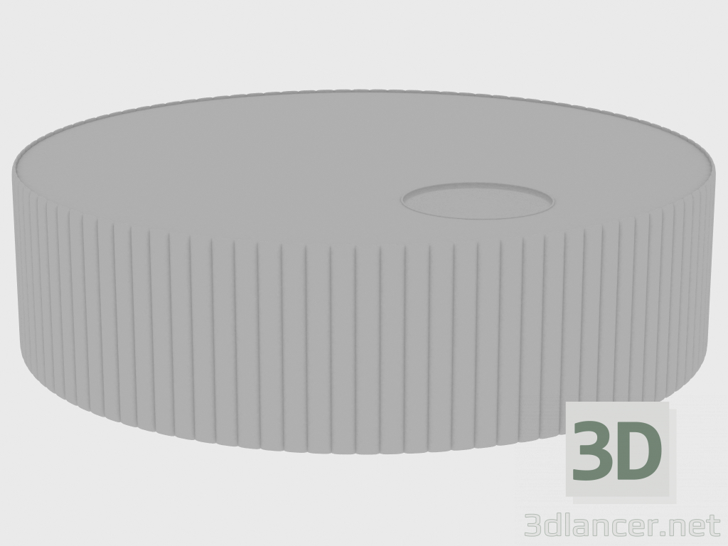 3d модель Столик журнальный SUN SMALL TABLE QUILTED (d100xH27) – превью