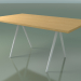3D Modell Rechteckiger Tisch 5431 (H 74 - 90x160 cm, Beine 180 °, furnierte L22 natürliche Eiche, V12) - Vorschau