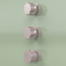 3d model Thermostatic mixer set with 2 shut-off valves (17 49 0, OR) - preview