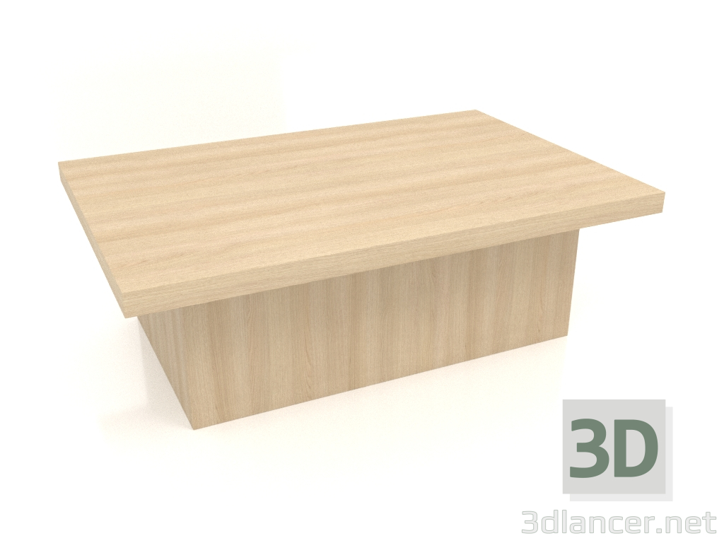 modello 3D Tavolino JT 101 (1200x800x400, legno bianco) - anteprima