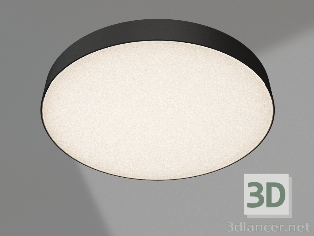 modèle 3D Lampe IM-RONDO-EMERGENCY-3H-R600-64W Day4000 (BK, 120 degrés, 230V) - preview