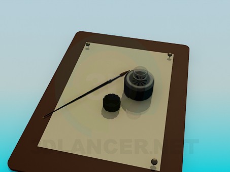 3d model Drawing Pad - preview 3d model Drawing Pad - preview