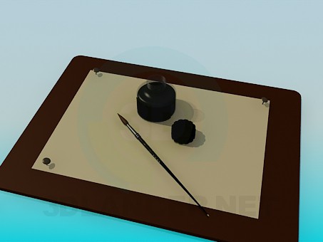 3d model Drawing Pad - preview 3d model Drawing Pad - preview