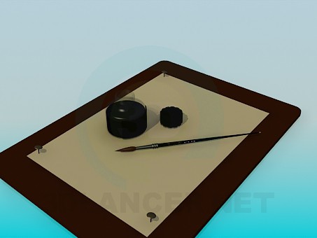 3d model Drawing Pad - preview 3d model Drawing Pad - preview