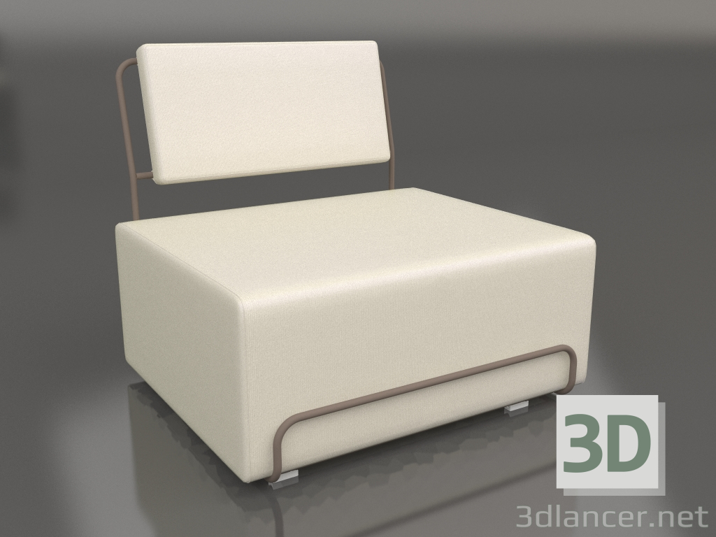3d модель Кресло для отдыха (Bronze) – превью