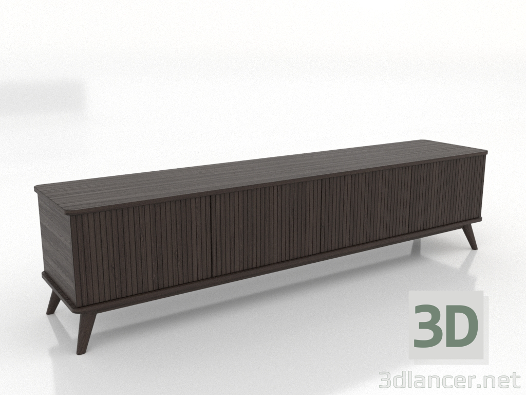 modello 3D Mobile TV LARGE 2000 mm (frassino noce) - anteprima modello 3D Mobile TV LARGE 2000 mm (frassino noce) - anteprima