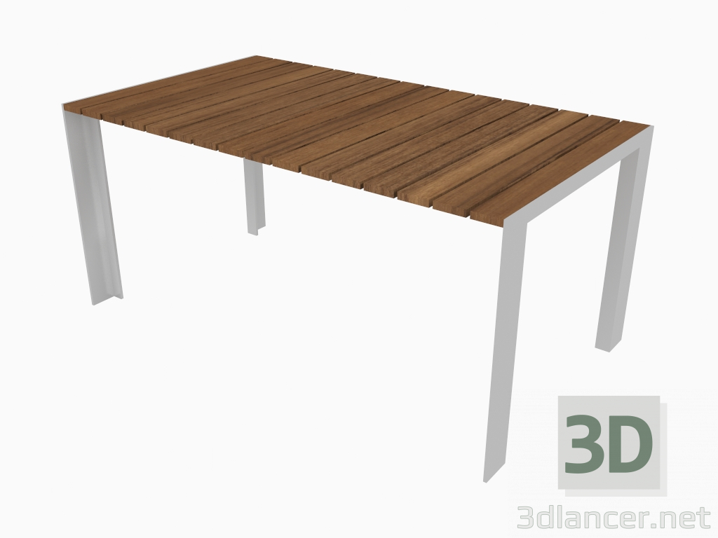 modello 3D Tavolo da esterno (90x160x73) - anteprima