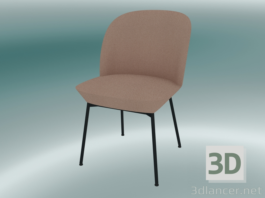 3d model Oslo Chair (Twill Weave 530, Anthracite Black) - preview
