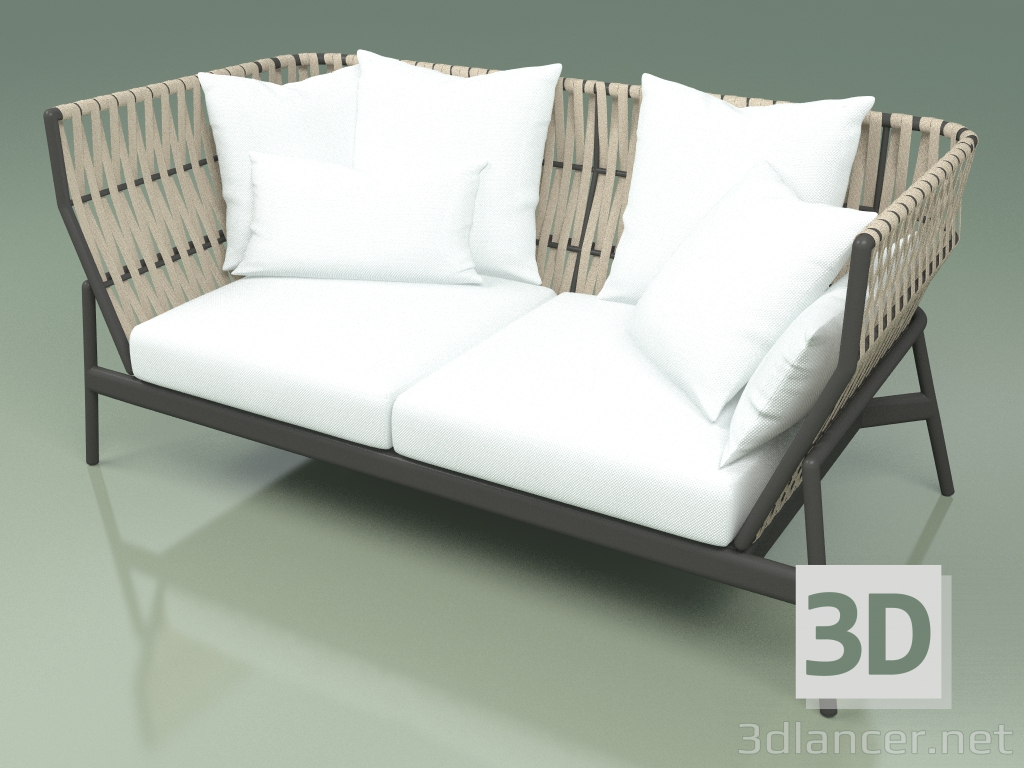 3D Modell Sofa 102 (Gürtel Sand) - Vorschau