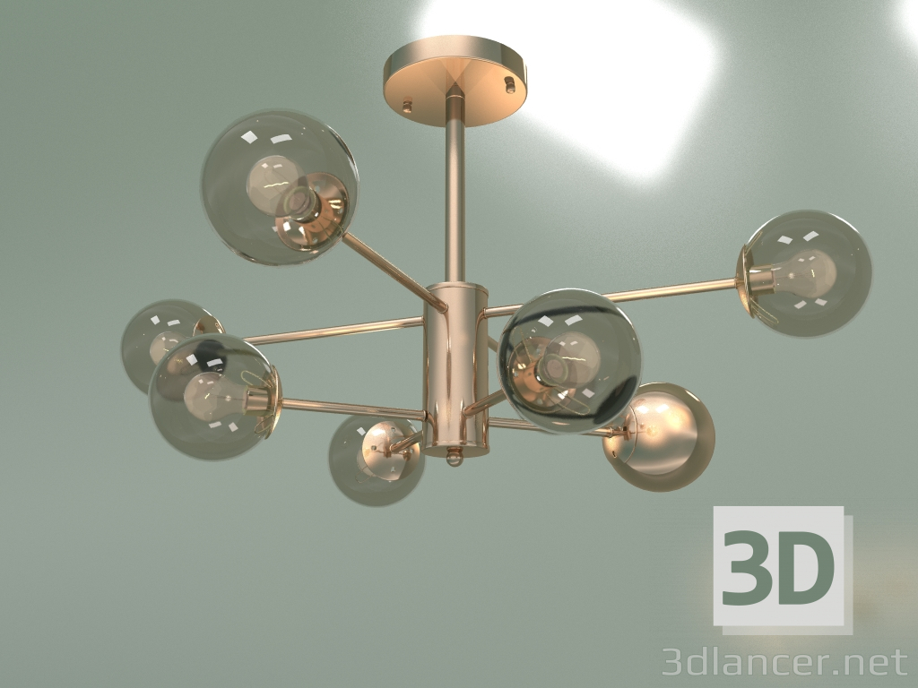 modèle 3D Lustre de plafond Ascot 30166-8 (or) - preview