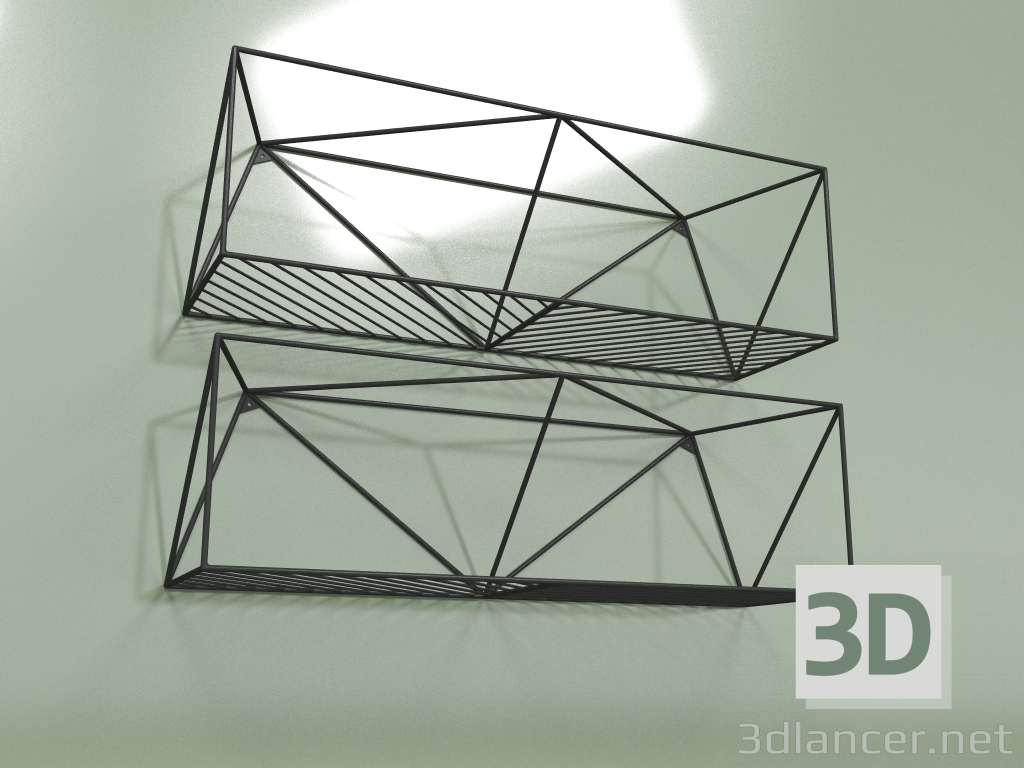 modèle 3D Etagères murales UKLAD - preview