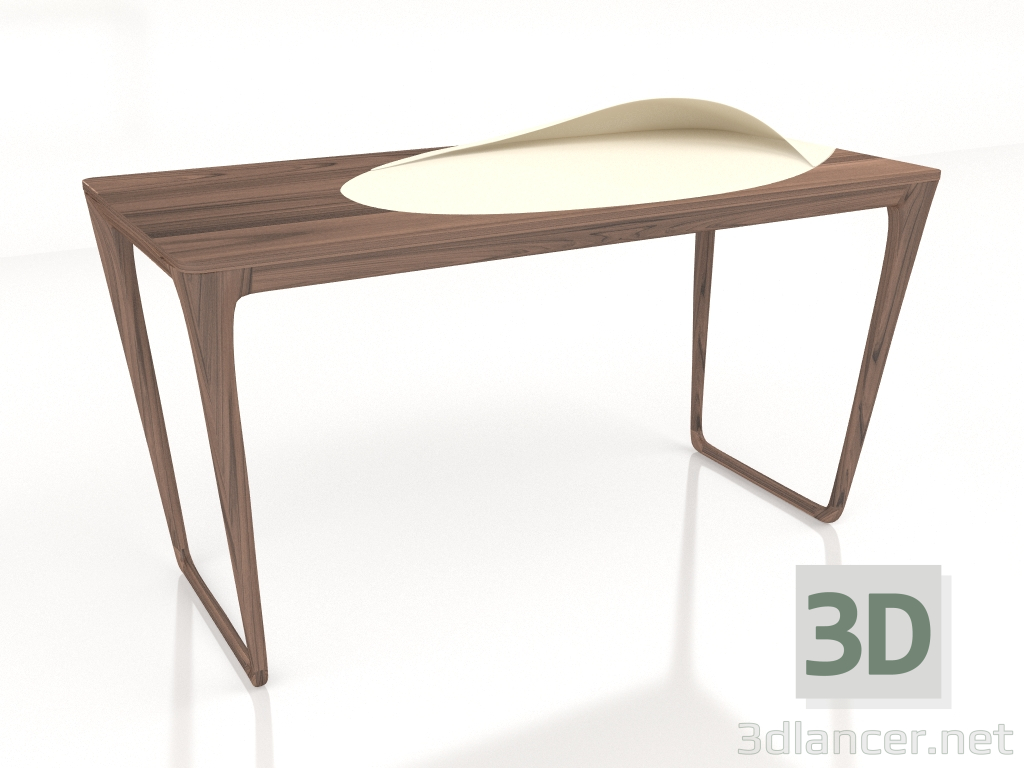 3d model Sunday Morning desk with white corian pocket - preview