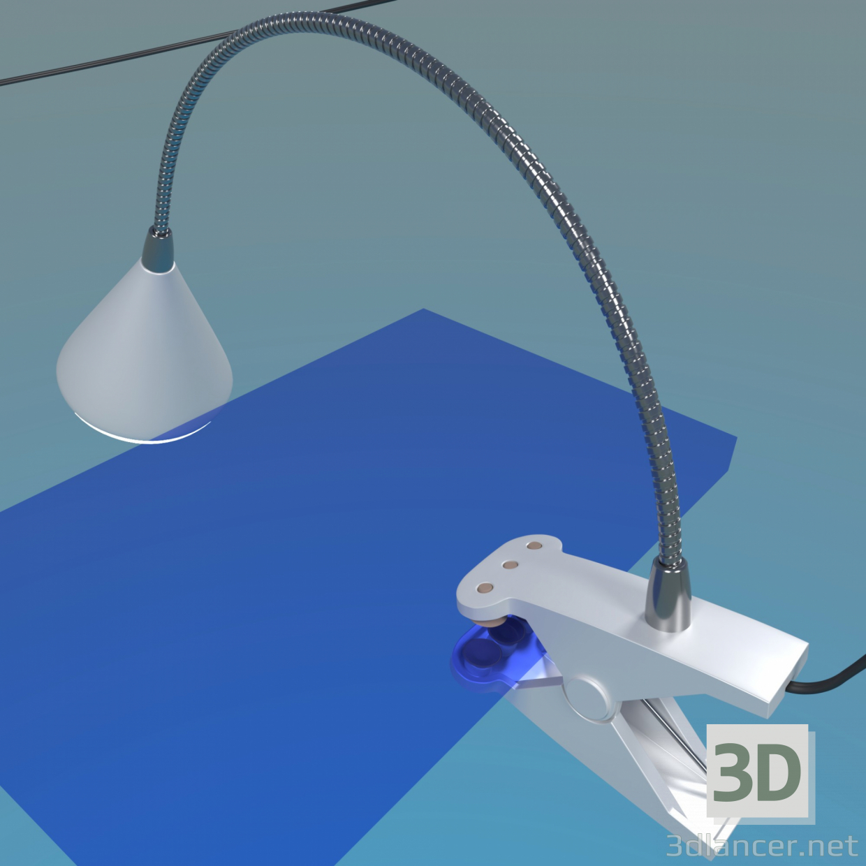 3d table_lamp_with_a_pin_JaZZway_PTL_016C_5W_4000K model buy - render