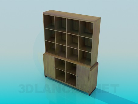 modelo 3D Estante para libros - escuchar modelo 3D Estante para libros - escuchar