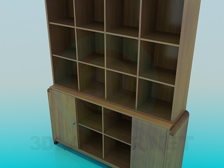 modelo 3D Estante para libros - escuchar modelo 3D Estante para libros - escuchar