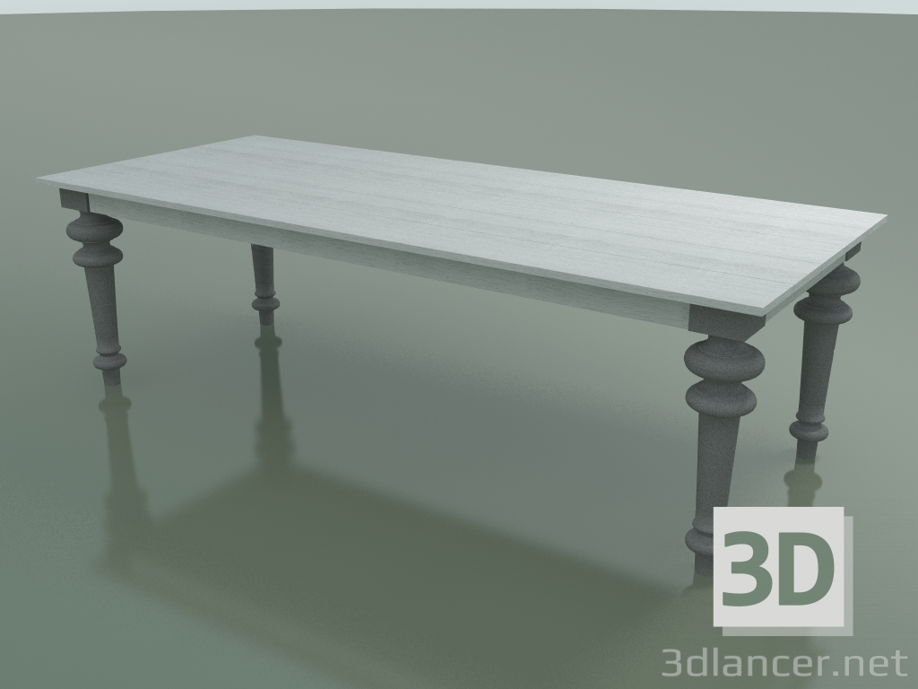 Modelo 3d Mesa de jantar (33, Branco, Pedra Piasentina) - preview