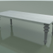 Modelo 3d Mesa de jantar (33, Branco, Pedra Piasentina) - preview